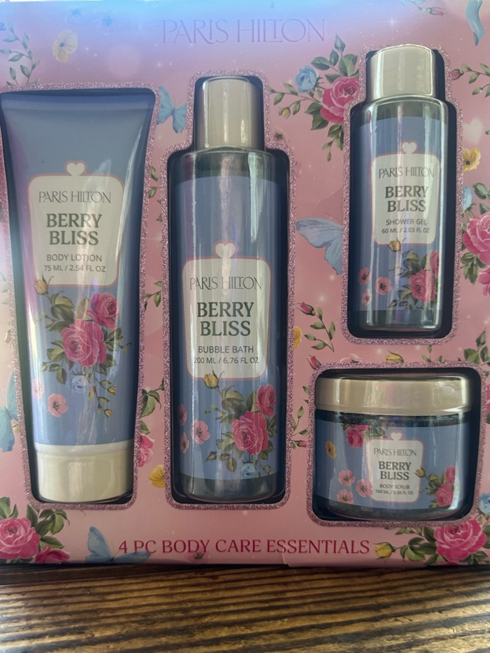 Paris Hilton Berry Bliss 4-Piece Body Care Essentials Set - Picture 2 of 5
